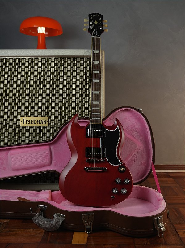 Guitarra Epiphone 61 Sg Standard Case - Aged Sixties Cherry