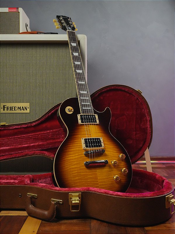 ギター Gibson Slash Les Paul Standard Guitarra Gibson Les Paul Standard Slash Appetite Burst « Royal Music