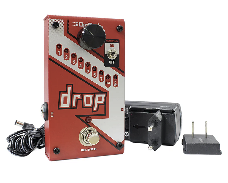 ギター Drop DigiTech Pedal De Efeito Digitech Drop V-01 (Com Fonte) - Crunch Music