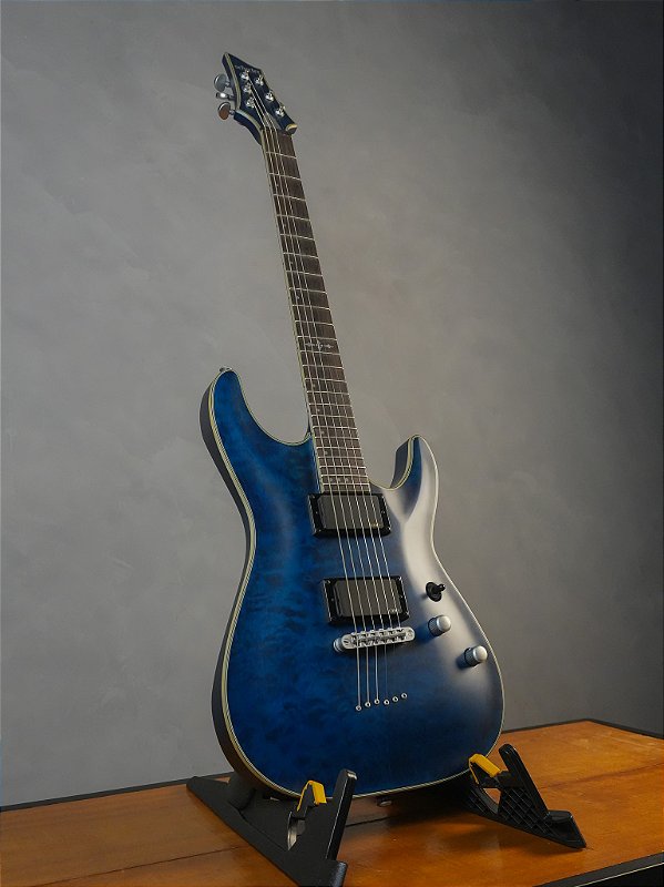 Guitarra Schecter C-1 Platinum See-thru Midnight Blue#779 - Crunch