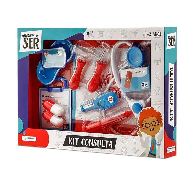 Kit 2 Celular Jogo Infantil + Brinquedo Médico Estetoscópio em