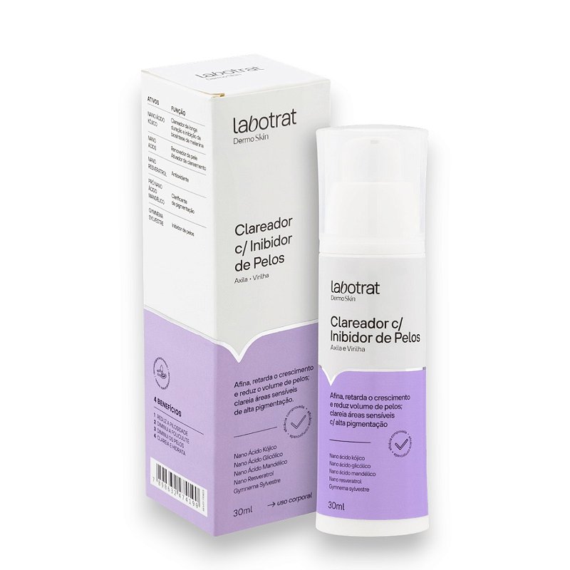 Sérum Clareador Inibidor de Pêlos Dermo Skin 30ml - Labotrat - Condessa ...