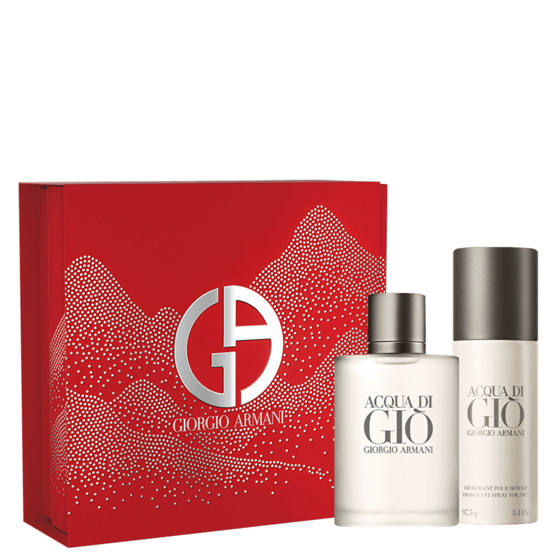 Kit Perfume Acqua Di Gio Masculino EDT 100ml + Desodorante Spray