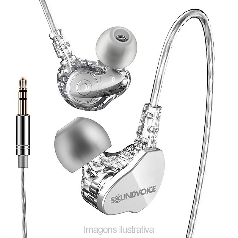 Fone de Retorno In Ear Profissional Branco - Mix Visão