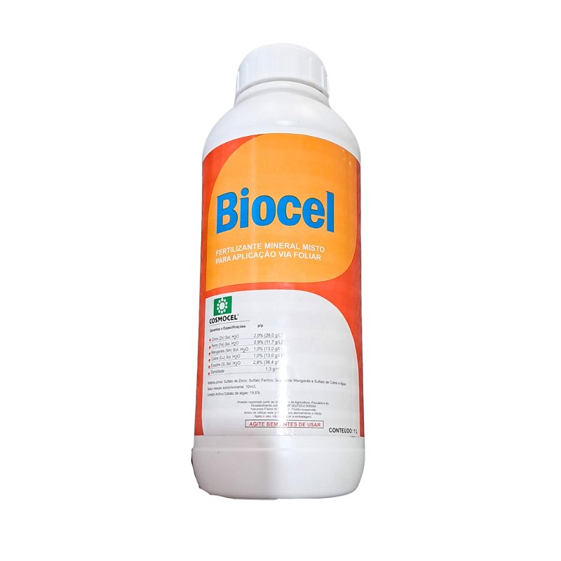 Fertilizante Biocel Bioestimulante 1l - Mix Visão