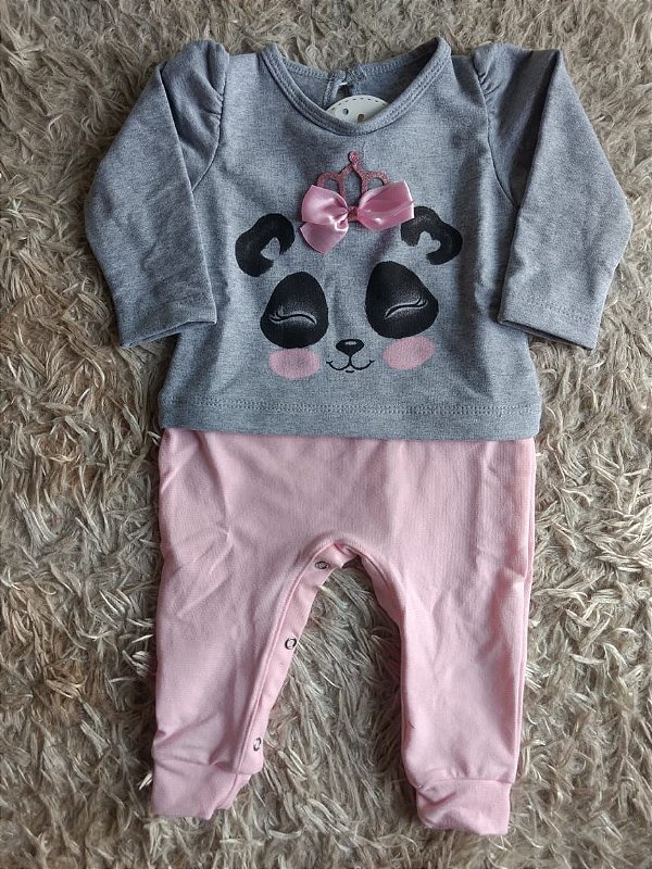 macacão de urso panda