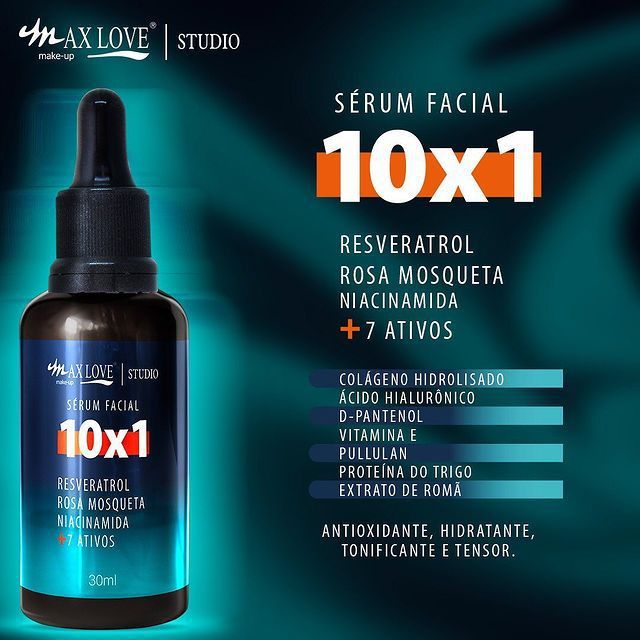 Sérum Facial 10 em 1 - Max Love 30ml - Troia Hair Shops - Produtos para  Cabelo, Tratamento Capilar