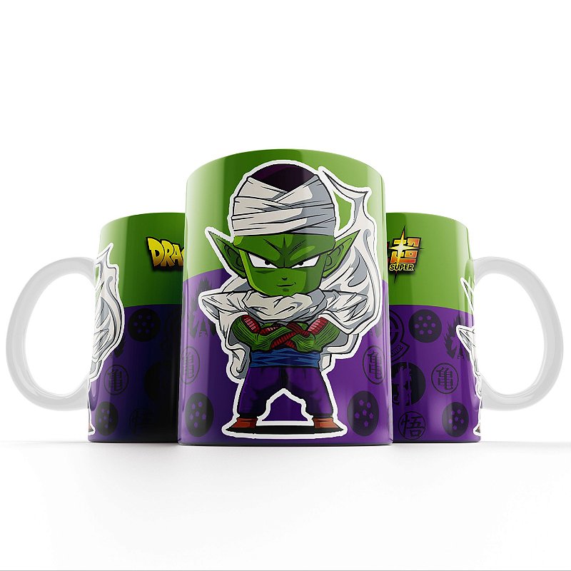 Caneca Dragon Ball Z Saga Freeza Goku Picolo Personagens