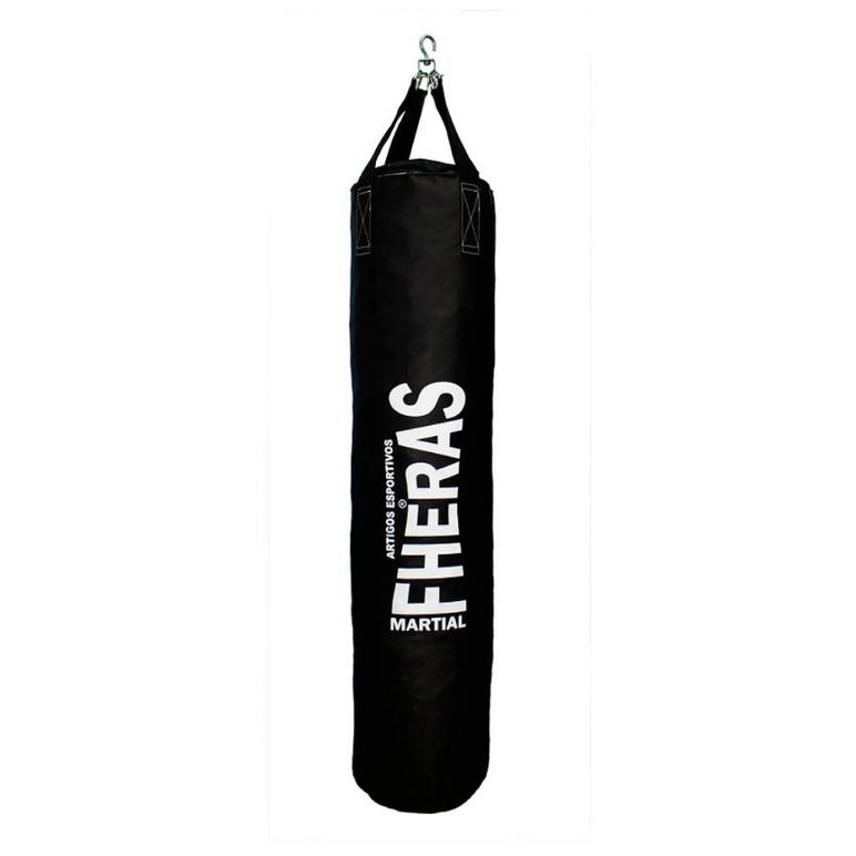 Saco de Pancada Fheras 160cm Preto Com Enchimento