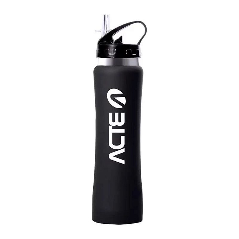 Garrafa Térmica Squeeze Acte Sports Preto 500ml Tampa c/Bico