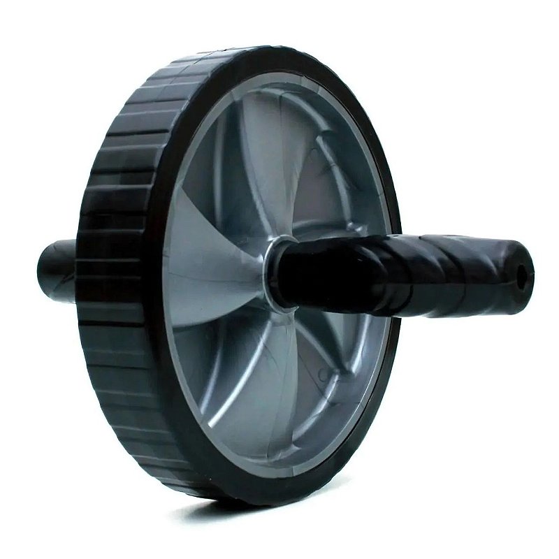 Roda Abdominal Casa da Musculação Simples Cinza