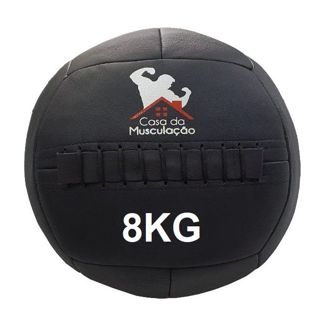 WALL BALL EM COURO 8 KG
