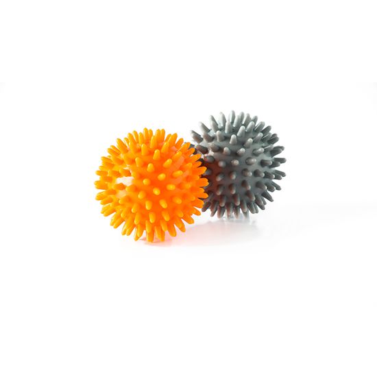 Conjunto com 2 Bolas de Massagem Vollo Cinza e Laranja