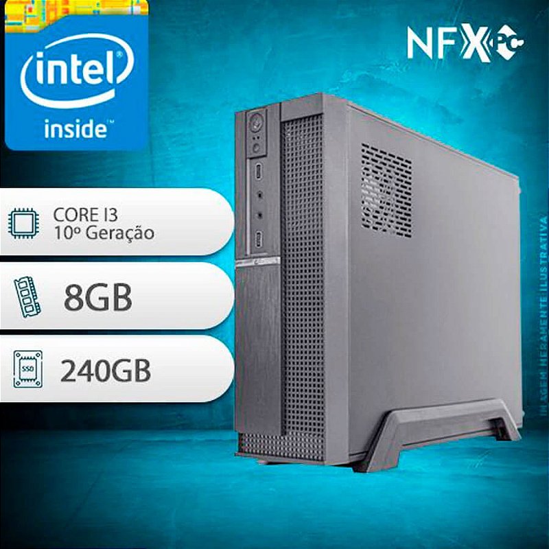 Desktop NFX PC-10 Intel Core i3 182SSDSL - Campvideo - Equipamentos  Profissionais Para Audiovisual