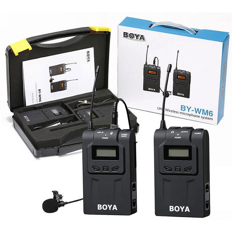Sistema de microfone sem fio BOYA BY-WM6 - Campvideo - Equipamentos ...