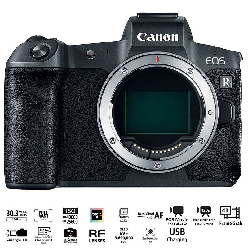 アリセット　Canon EOS R Câmera Digital Canon EOS R Mirrorless - Campvideo - Equipamentos