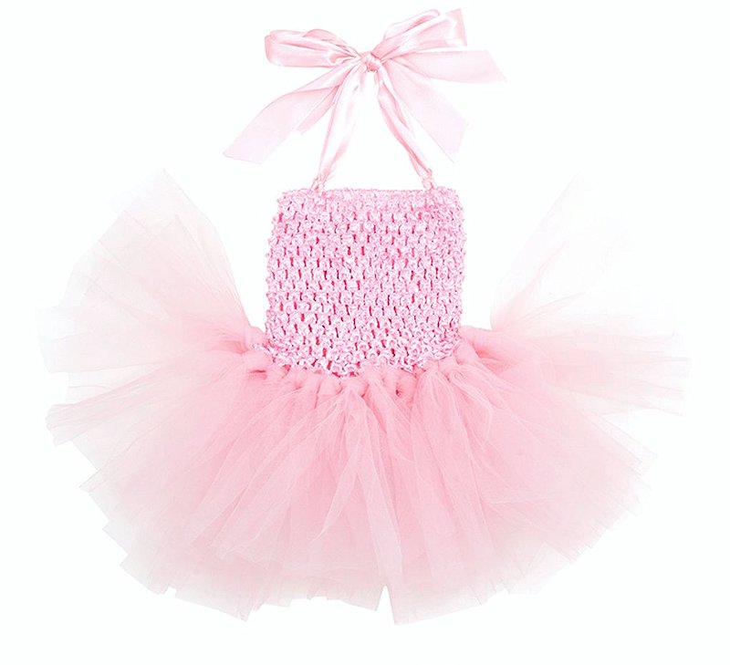 Vestido Tule Rosa para Bebê Reborn UniDoll Bebês Reborn