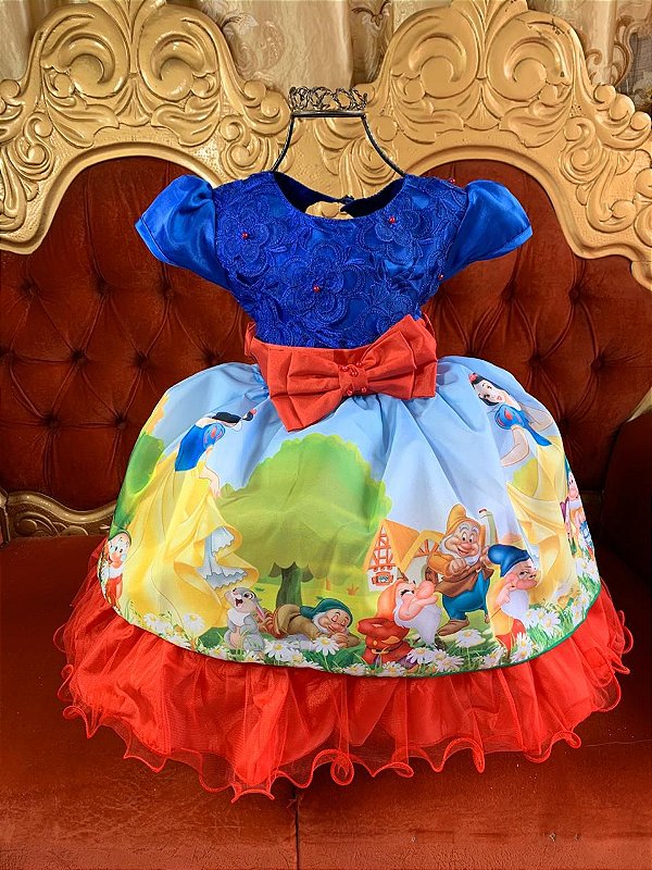 vestido branca de neve baby