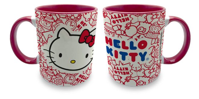 Caneca Hello Kitty Gatinha Boneca Desenho Antigo em Promoção na