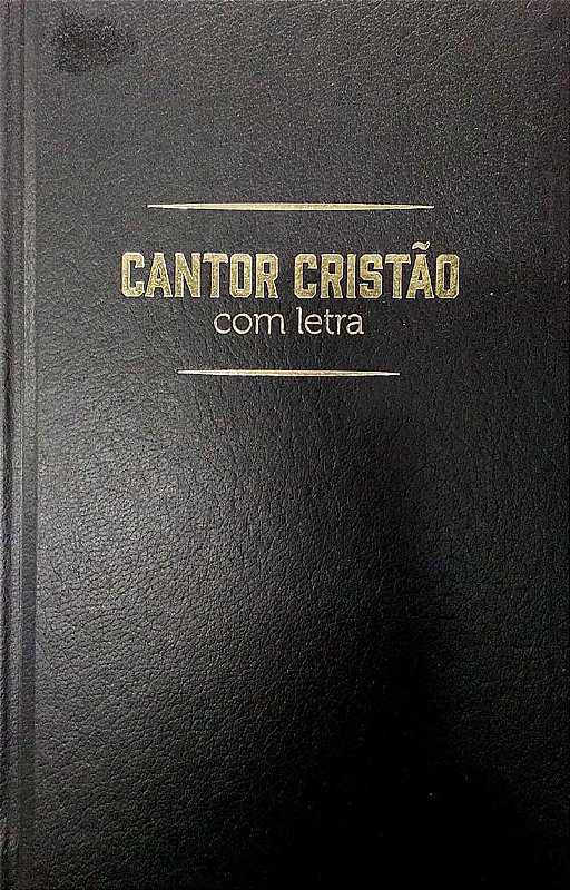 CANTOR CRISTÃO GRANDE FLEXÍVEL LETRA PRETO