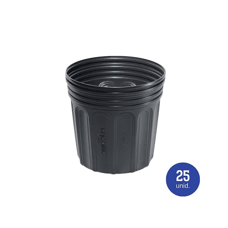 Embalagem para muda 3,6 litros preto - 25 unid.