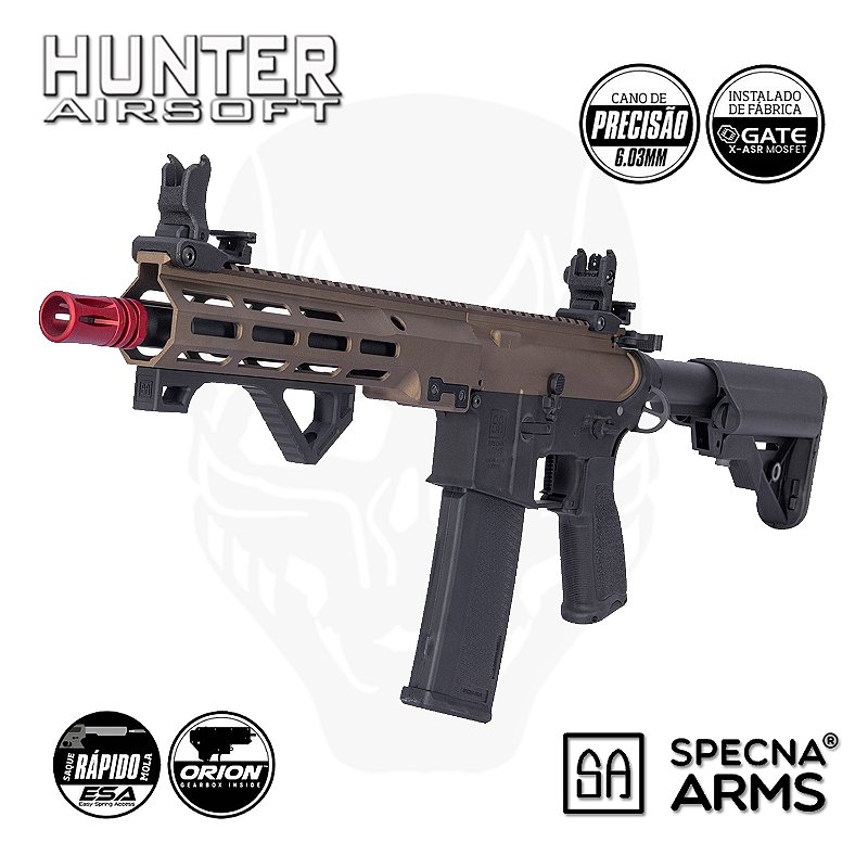 Rifle Airsoft AEG M4 M-Lok SA-E23 EDGE Gate Aster Chaos Bronze