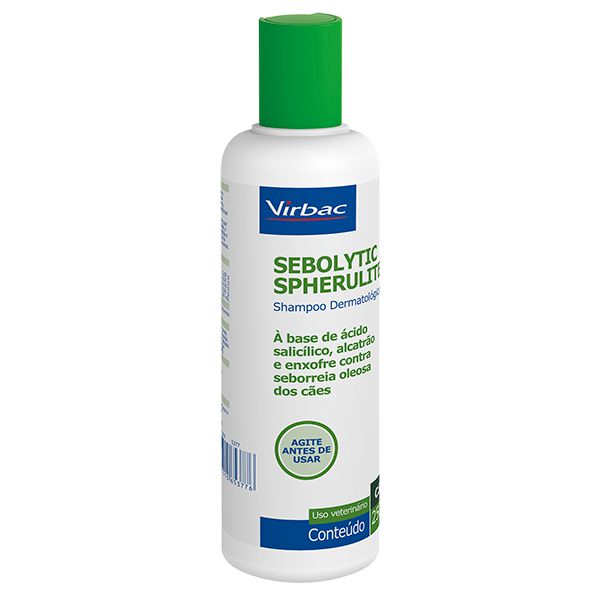 Shampoo Virbac Sebolytic Spherulites para Cães 250ml Loja