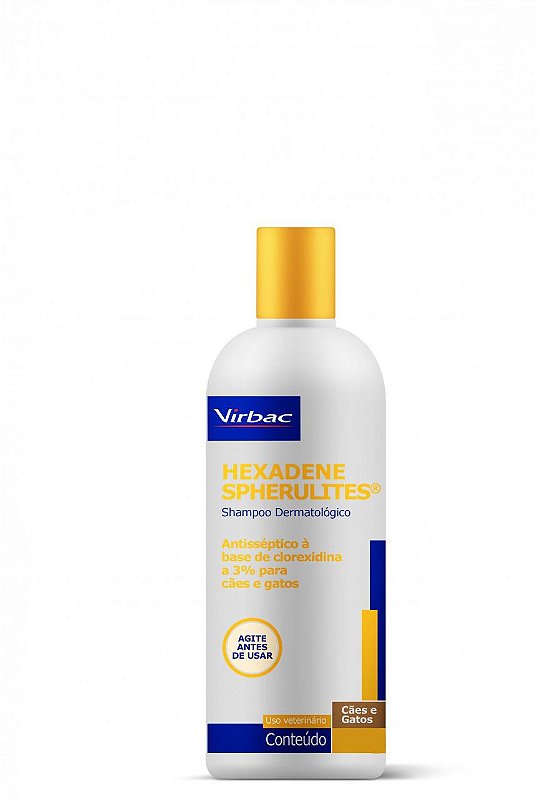 Hexadene Virbac Spherulites Shampoo para Cães e Gatos 250 e 500 ml