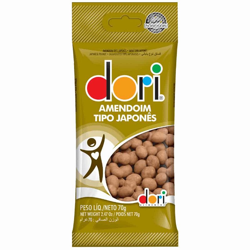 Caixa de Amendoim Japonês Dori 30 unidades de 70g  Compre na Mercadoce -  Mercadoce - Doces, Confeitaria e Embalagem