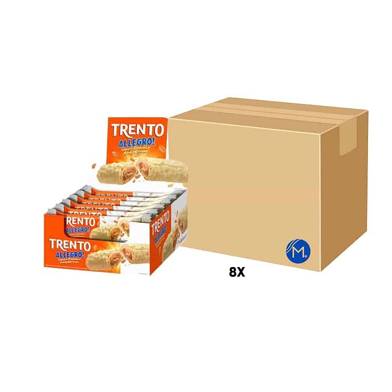 Chocolate Trento Allegro Choco Branco Amendoim display de 8