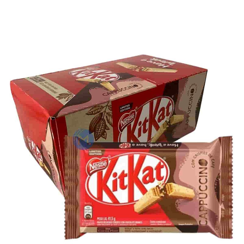 Chocolate Kit Kat Cappuccino com 24 unidade Nestlê Compre na Mercado