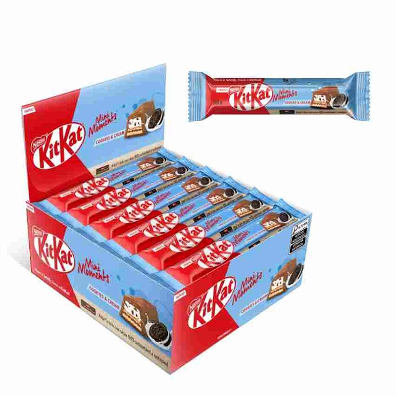 Kit Kat Mini Moments Cookies&Cream 24 unidades de 34,6g Nestlé Compr Mercadoce Doces