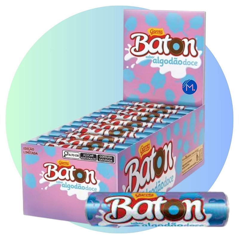 Chocolate Baton Branco c/30 - Garoto - Doce Malu