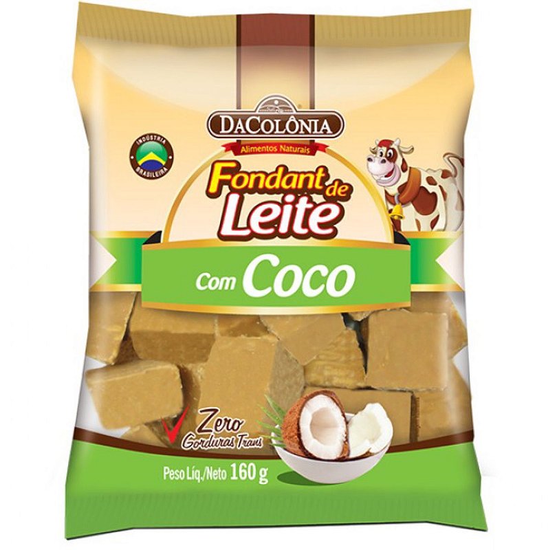 Fondant de Leite com Coco DaColônia 120g | Compre na Mercadoce ...