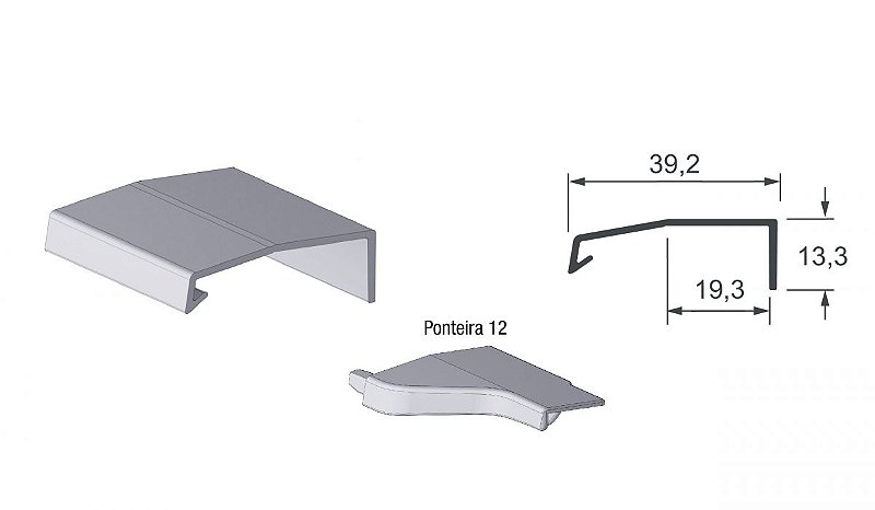 PERFIL ALT AREZZO PUX 18MM INOX 3MTS APENAS RETIRADA VT