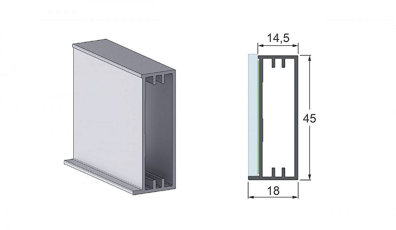 ❇34❇ PERFIL ALT-3446 PORTA BRONZE 3MTS ( APENAS RETIRADA ) - VT