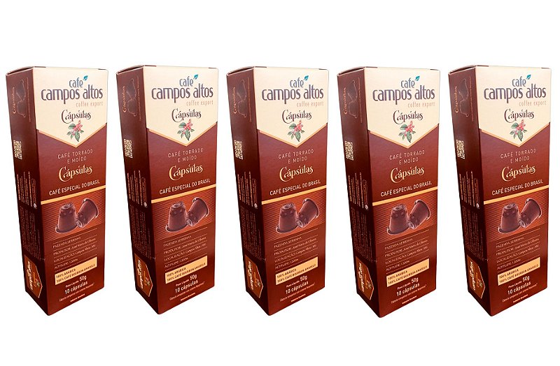 Combo Café Especial Campos Altos 50 Cápsulas (Máquinas Nespresso