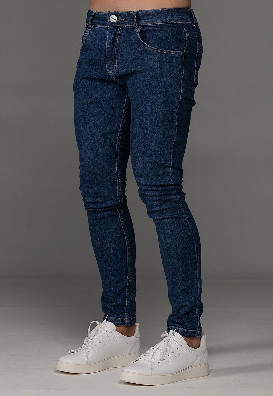 Calça Jeans Super Skinny Vidic Azul Indigo