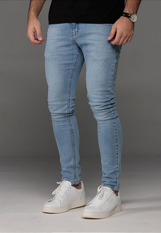 Calça Jeans Super Skinny Vidic Azul Claro