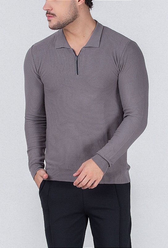 トップス second layer 23ss s/s open knit polo ポロシャツ Wool Knit L／S Polo Shirts 25W