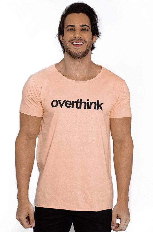 Camiseta Salmão Overthink
