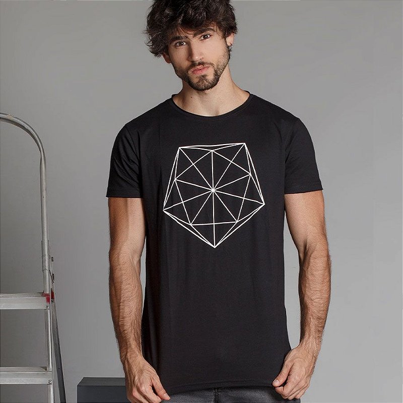 camisa de botao estampa geometrica - VIDIC▸®