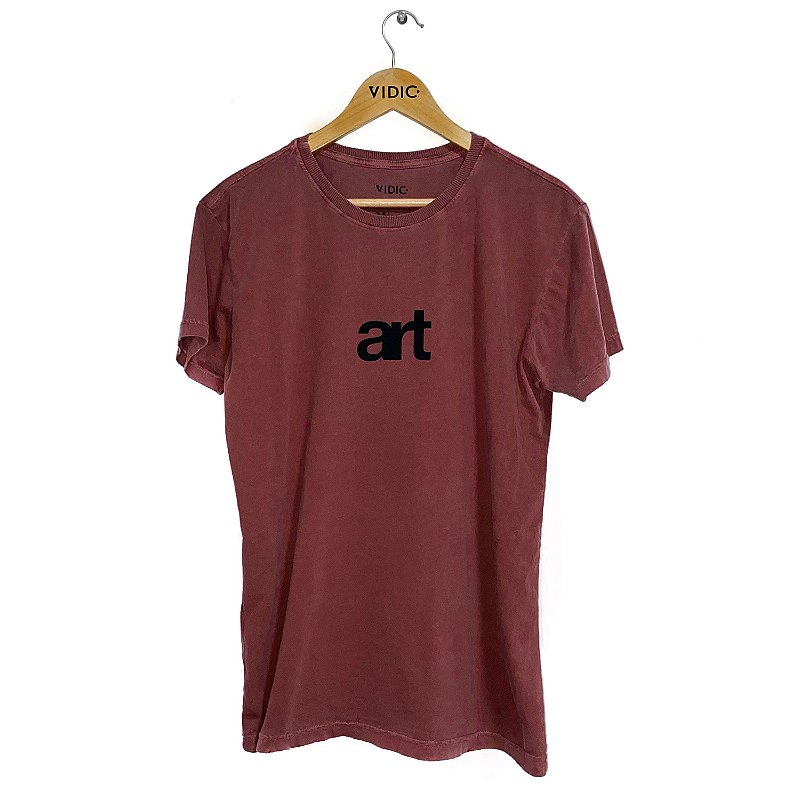 Camiseta Estonada Art Vinho Vidic