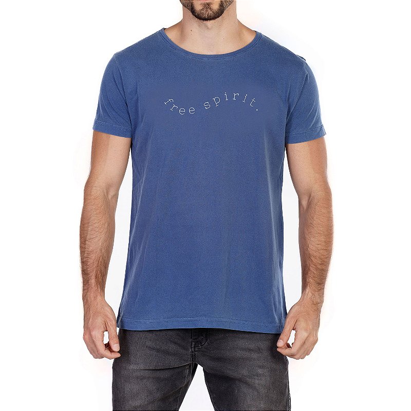 Camiseta Estonada Free Spirit Azul Vidic