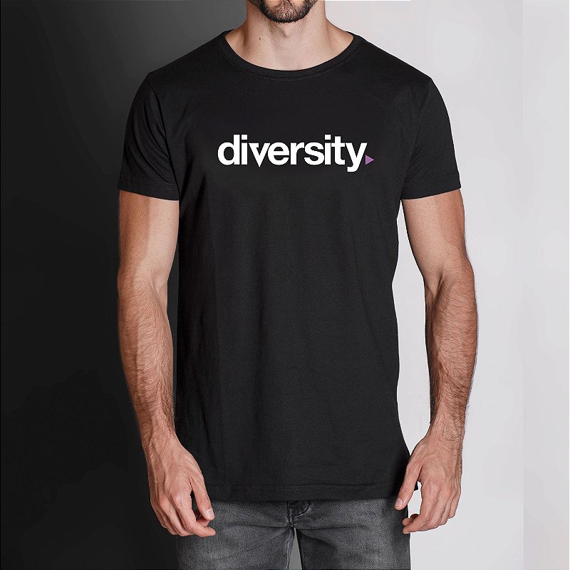 Camiseta Diversity Preta Vidic