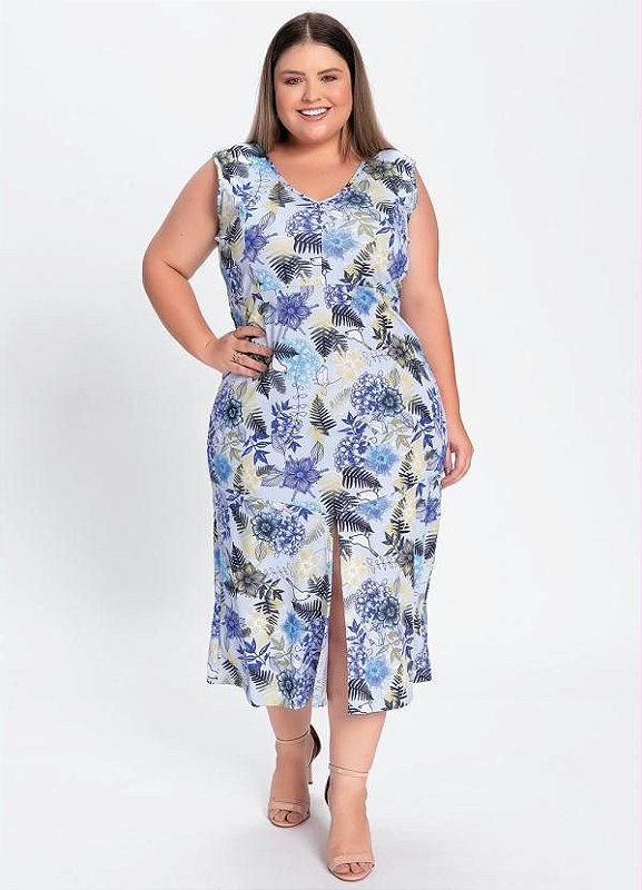 Plus size sales floral midi dress
