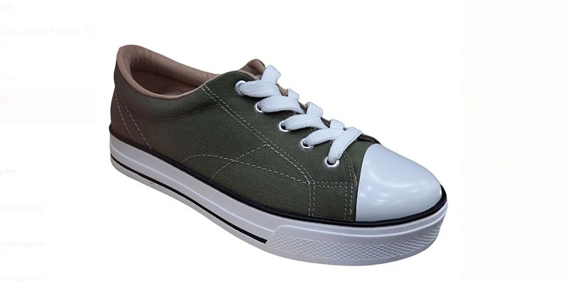 Tênis Feminino Via Marte 2110405 lona - Wilian \u0026 Luciana