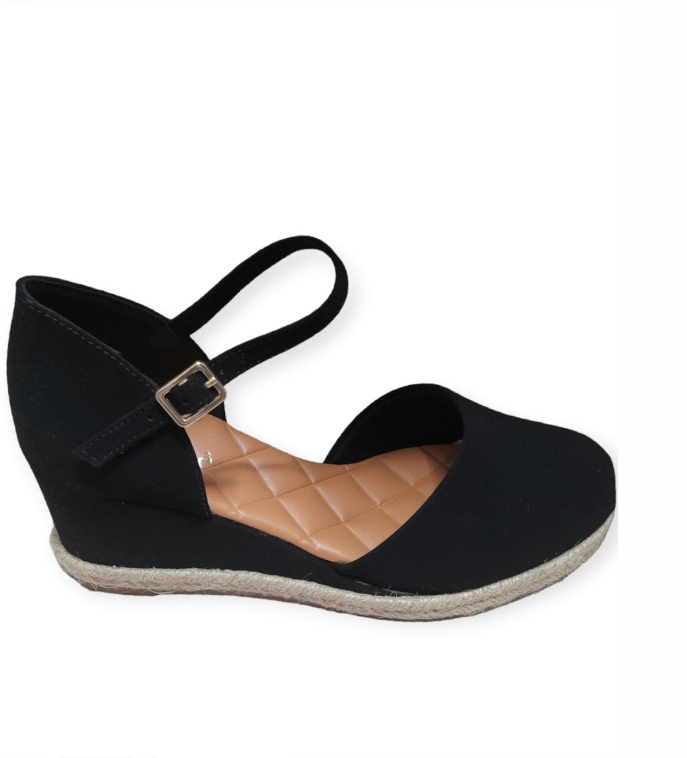 Sandália Anabela Feminina Bebecê T5817-184 Wilian Luciana