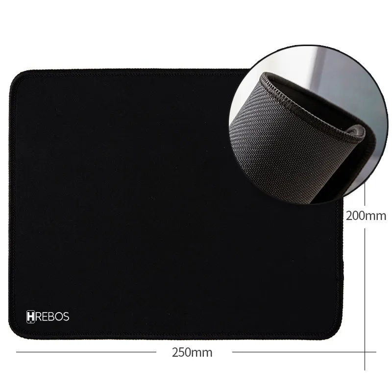 MOUSEPAD 26X21 PRETO HREBOS PREMIUM IF-293 PRETO - PC Gamer em