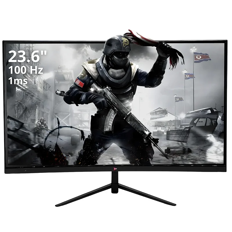 MONITOR GRASEP 23,6 POLEGADAS FULL HD LED 100HZ 1MS CURVO HDMI VGA D ...